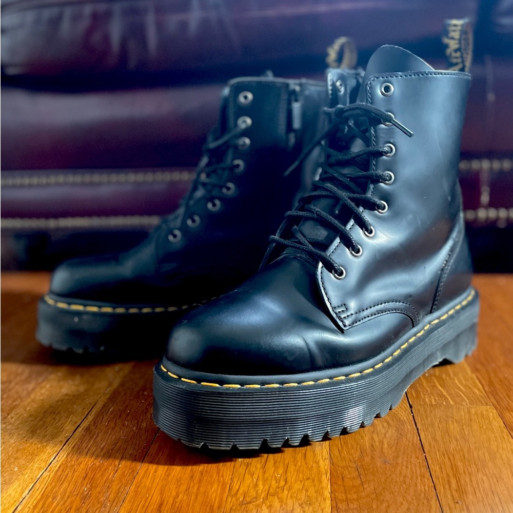 Dr. Martens JADON Black Leather Platform 12W/11M